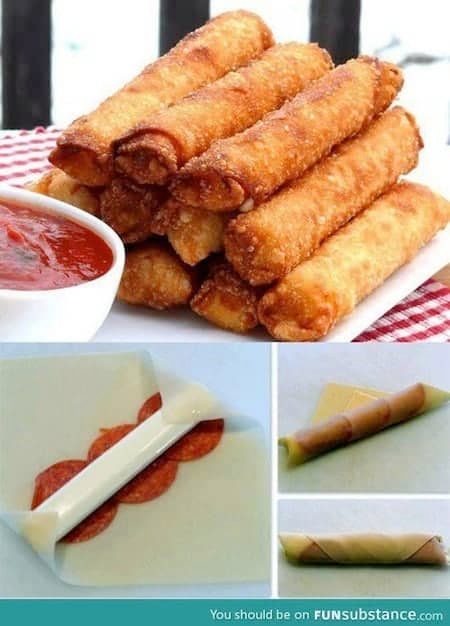 Wonton Pizza Stick
