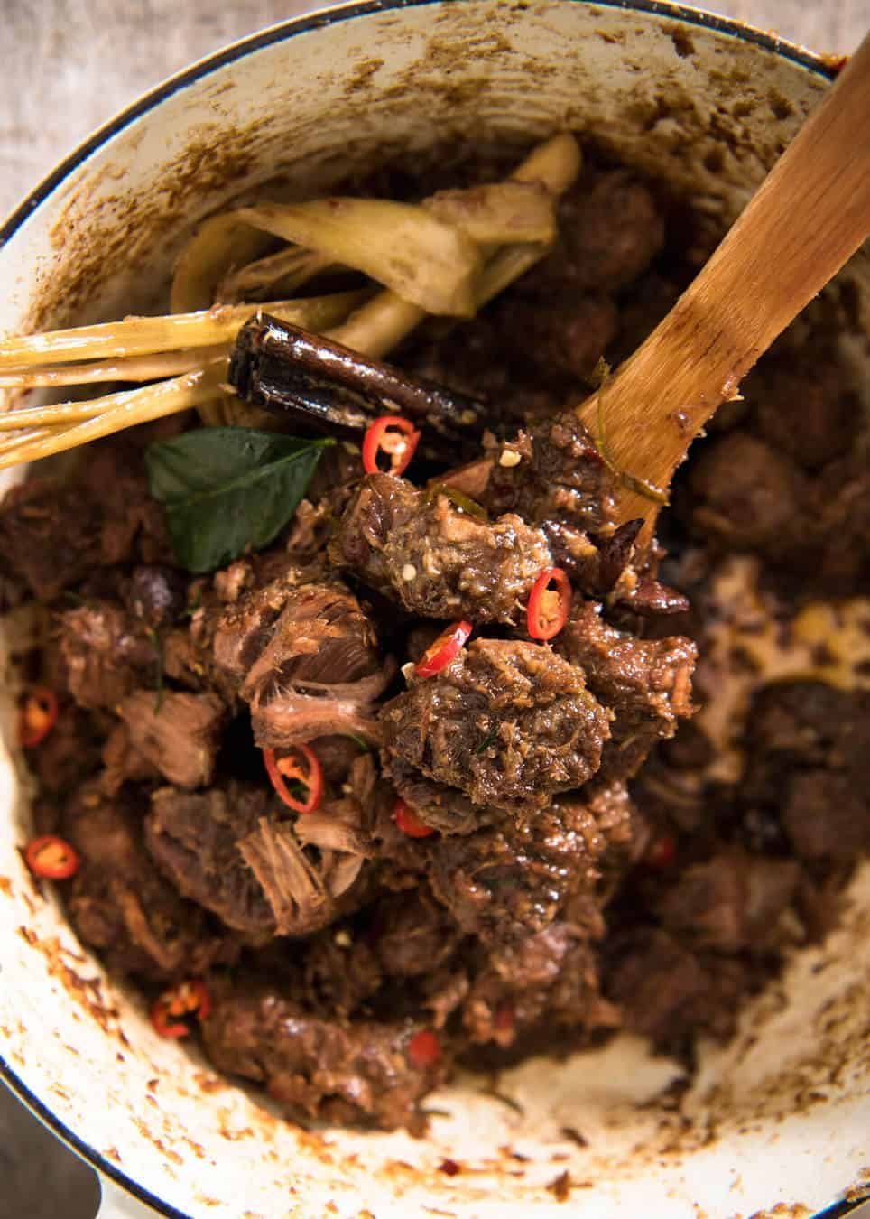 The King of all Curries, Beef Rendang is straight forward to make and has incredible deep, complex flavours. Quick recipe video provided! recipetineats.com