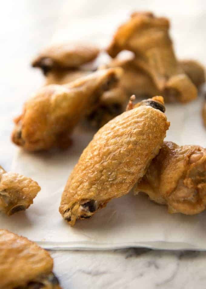 These crispy oven baked wings are so crispy, you will think they've been deep fried! You will be shocked how easy these are to make! recipetineats.com