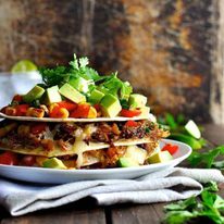 Taco Stack - made with Pork Carnitas or Chicken, fast and easy to make, fun and delicious to eat!