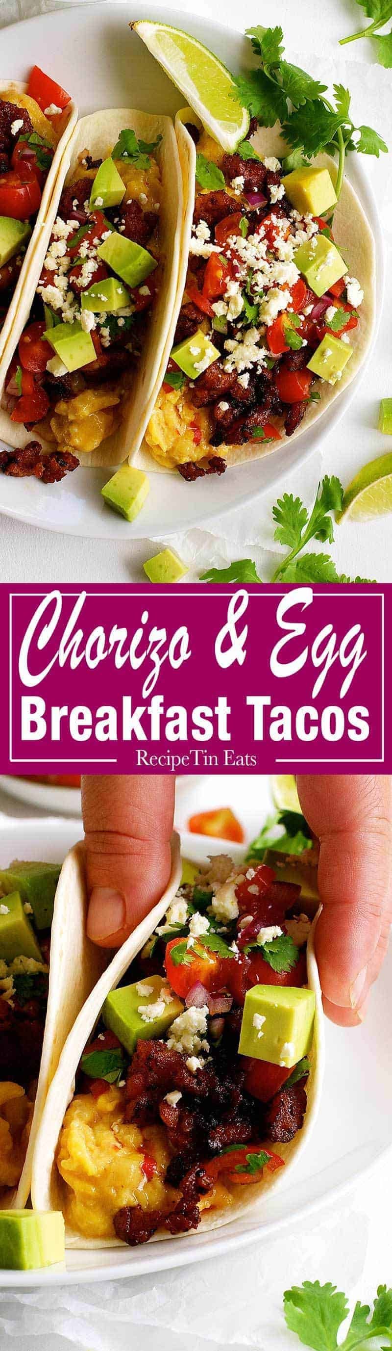 Made these for brekki last weekend, they are SO GOOD! I LOVE Chorizo anything!!!