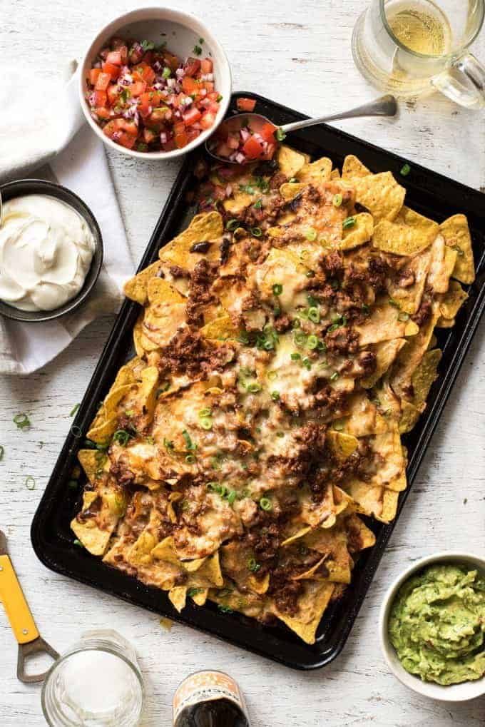 Ripper Beef Nachos - The secret to the ultimate nachos is a 5 ingredient, 5 minute Nachos Cheese sauce!