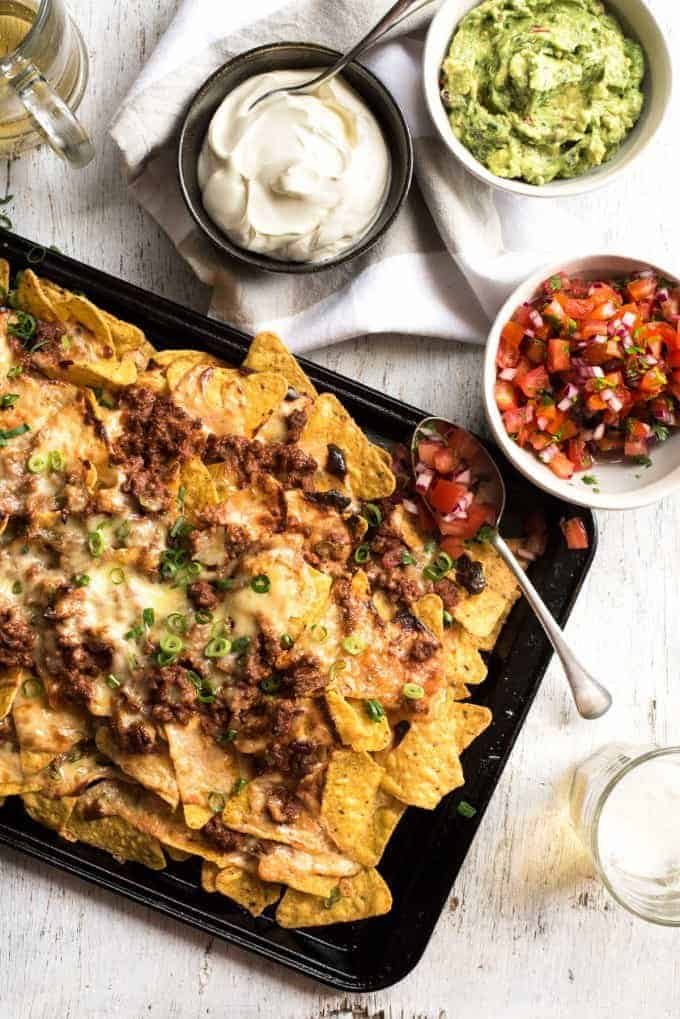 Ripper Beef Nachos - The secret to the ultimate nachos is a 5 ingredient, 5 minute Nachos Cheese sauce!