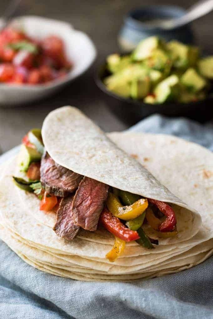 Beef Fajitas - Made extra juicy and extra tasty with a wicked marinade!
