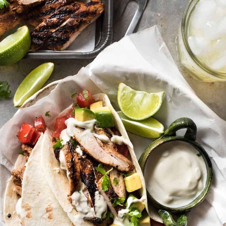 Mexican Grilled Chicken Tacos - Real Mexican street food marinade that's easy to make and packs a big flavour punch!