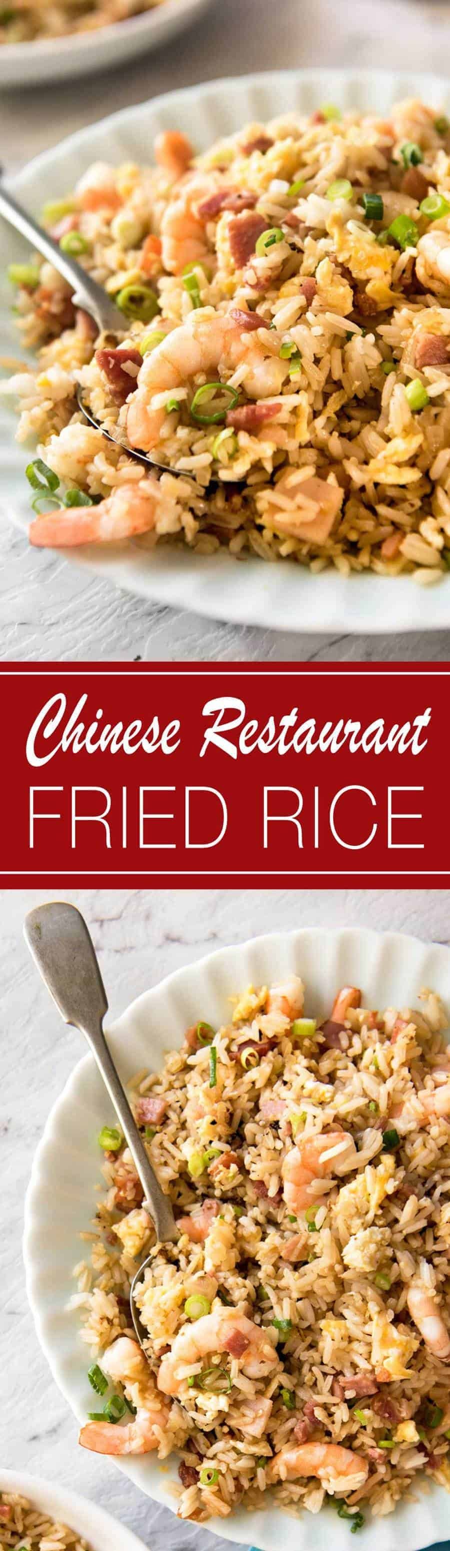 Chinese Fried Rice with Shrimp | Finally, a Chinese fried recipe that actually really tastes like what you get from restaurants!