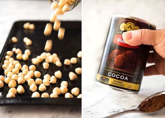 Homemade Nutella - Hazelnuts, cocoa, confectionary sugar, vanilla and oil is all you need to make Nutella at home. Better than store bought! recipetineats.com