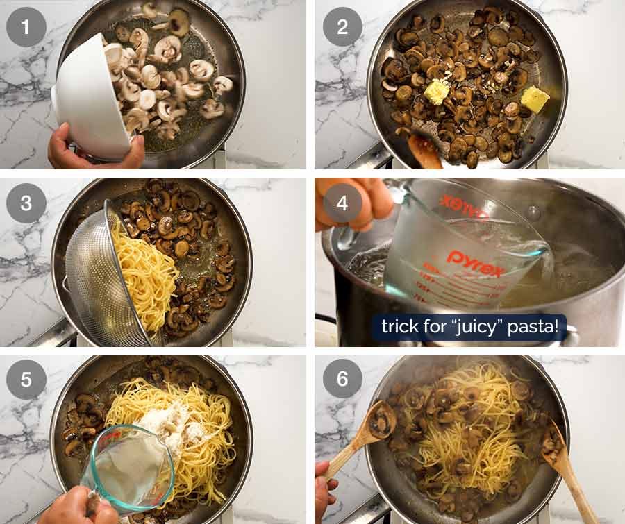 How to make mushroom pasta