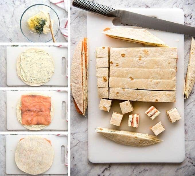 Smoked Salmon Appetizer fantastic for gatherings - no fiddly assembly, served at room temperature, looks elegant and tastes SO GOOD! www.recipetineats.com