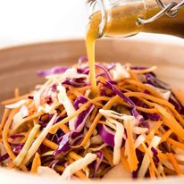 Asian Sesame Dressing - made with soy sauce, sesame oil, vinegar and sugar. Lasts for 3 weeks, an essential pantry standby! recipetineats.com