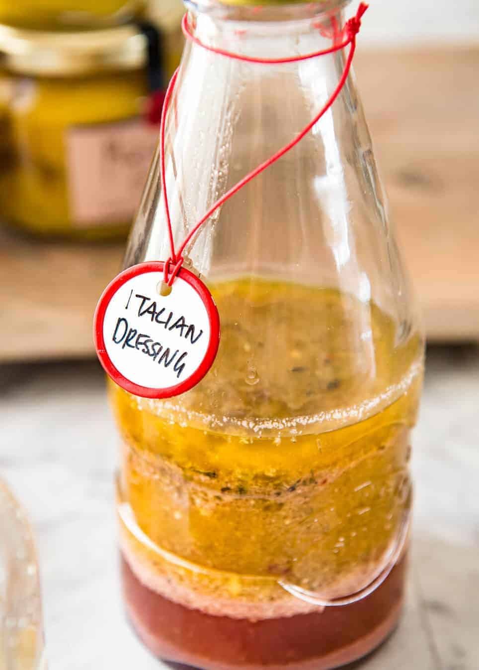 Italian Dressing - the one dressing everyone should ALWAYS have in the fridge! Keeps for 2 weeks. www.recipetineats.com