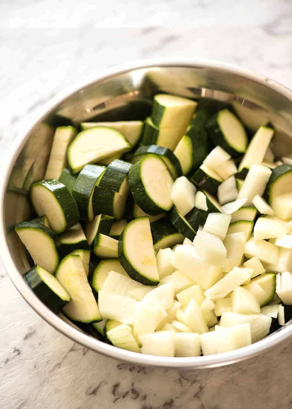 Silky, thick, Healthy Creamy Zucchini Soup. Perfect for dunking in hot crusty bread! www.recipetineats.com