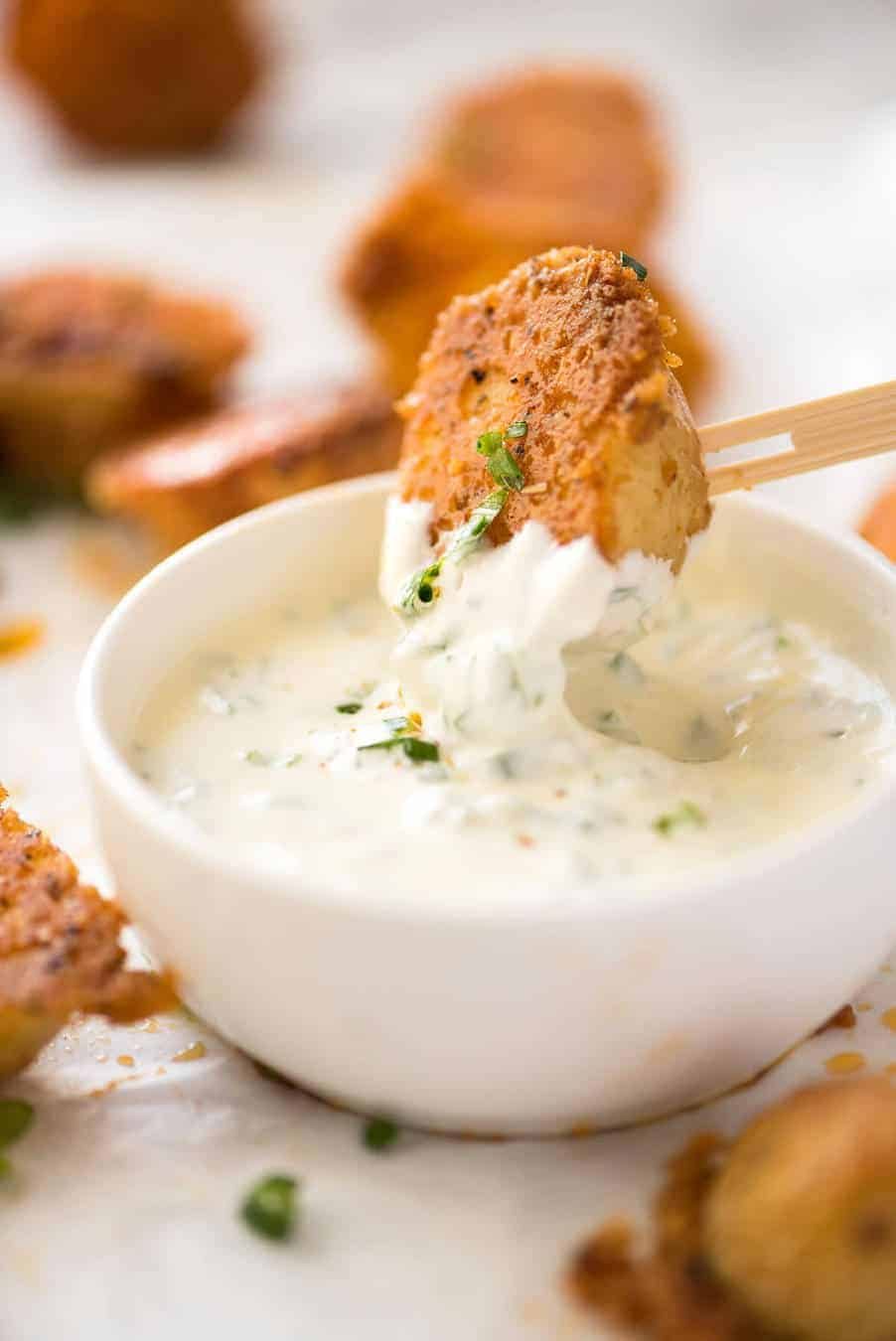 Make these Crispy Roasted Parmesan Potatoes for your Sunday roast or pass them around at a party! recipetineats.com