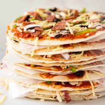 $2 Homemade Frozen Pizzas - quick and easy made using flatbreads, cook from frozen for a terrific Thin & Crispy pizza! recipetineats.com
