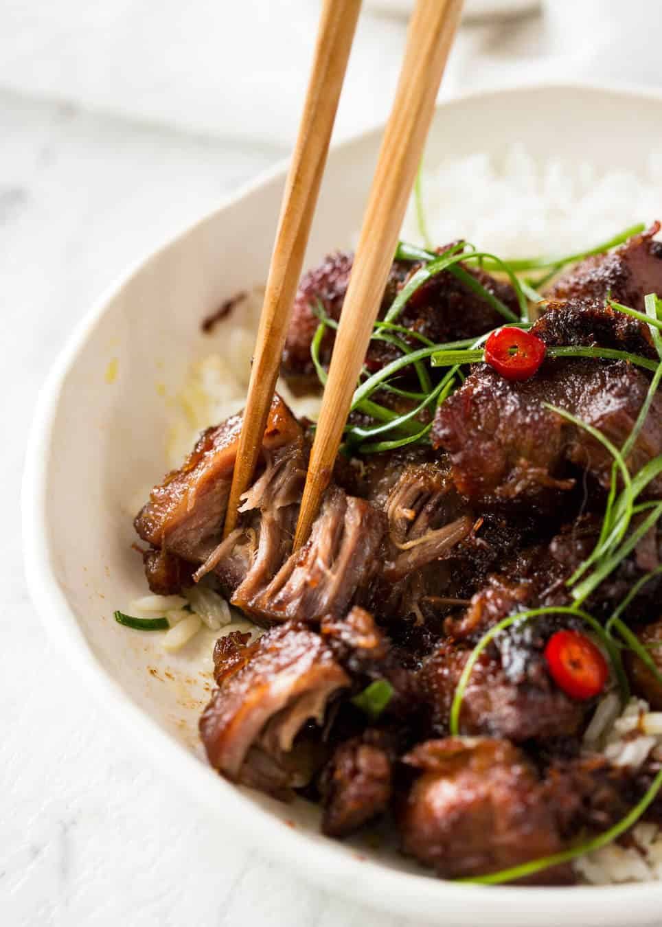 Vietnamese Caramel Pork is a simple, magical recipe - tender pork in a sweet savoury glaze and no hunting down unusual ingredients! www.recipetineats.com