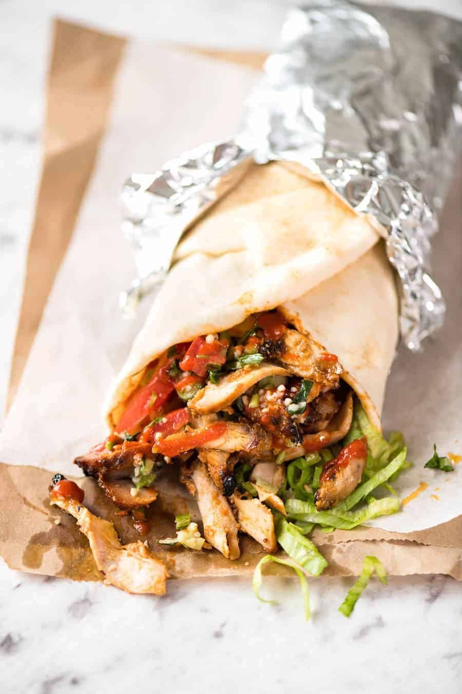 Homemade Chicken Doner Kebab - the better version of the midnight post-pub kebab runs! www.recipetineats.com