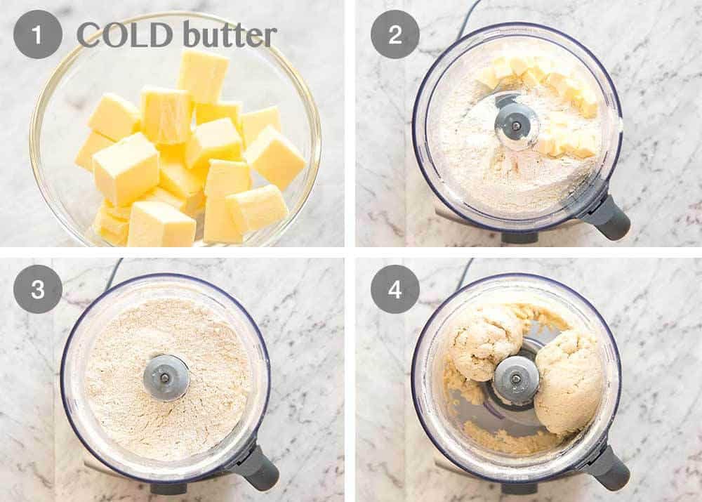 Preparation steps for how to make plain scones