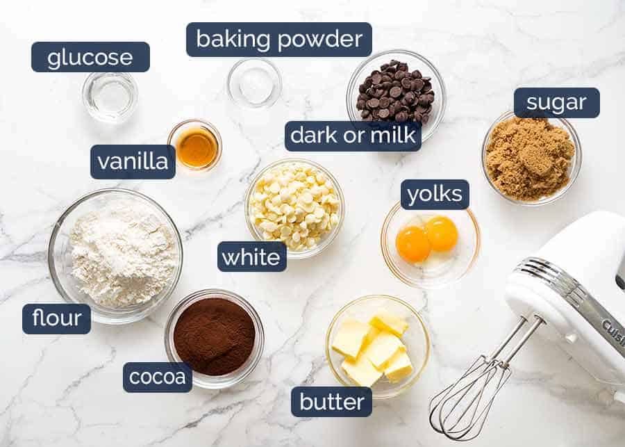 Ingredients in Triple Chocolate Cookies