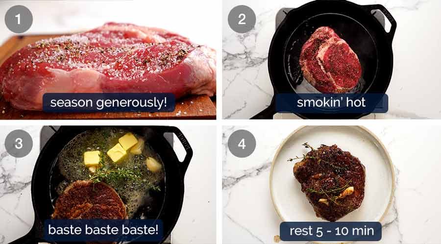 How to cook pan seared steak