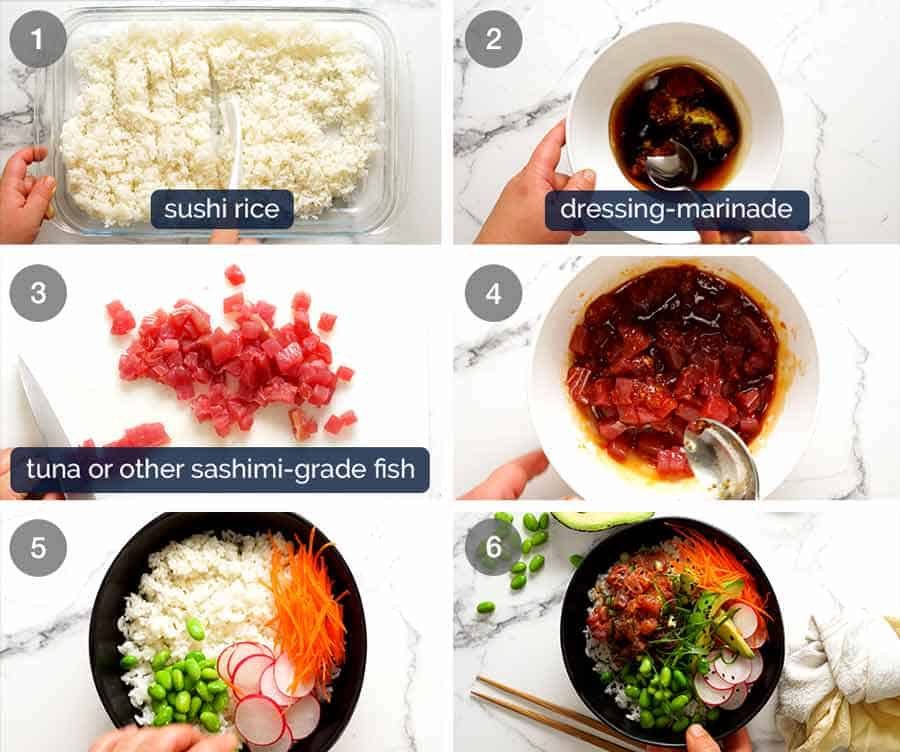 How to make Poke Bowls