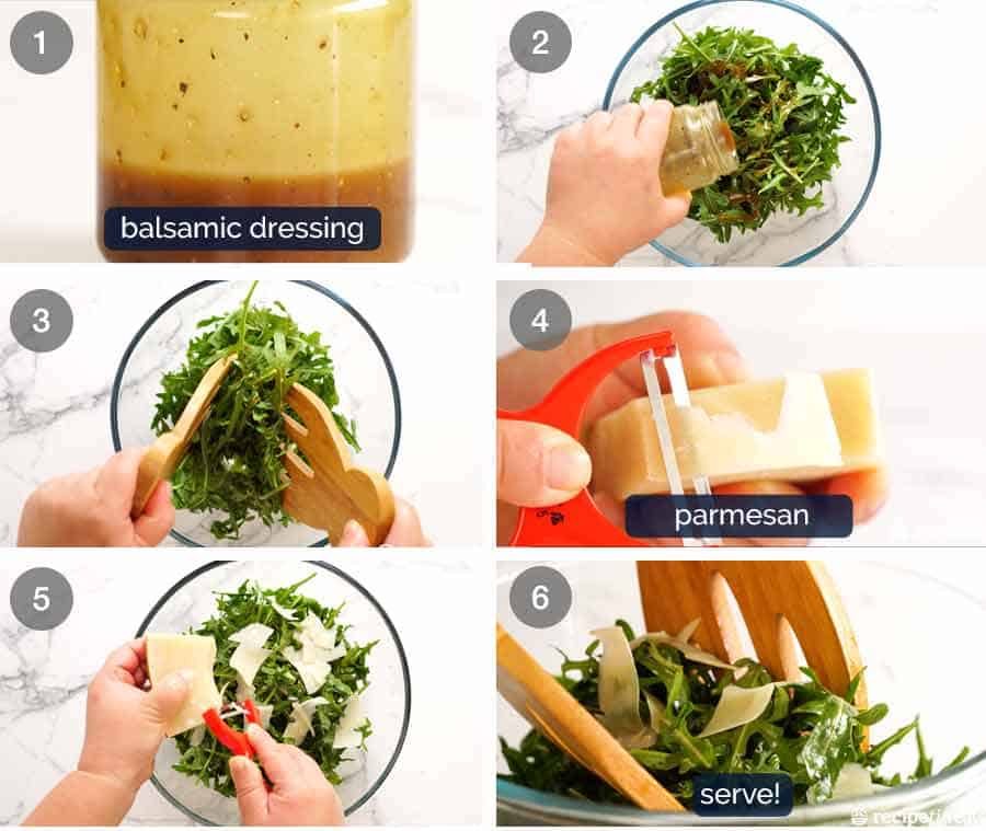 How to make Rocket Salad with Balsamic Dressing