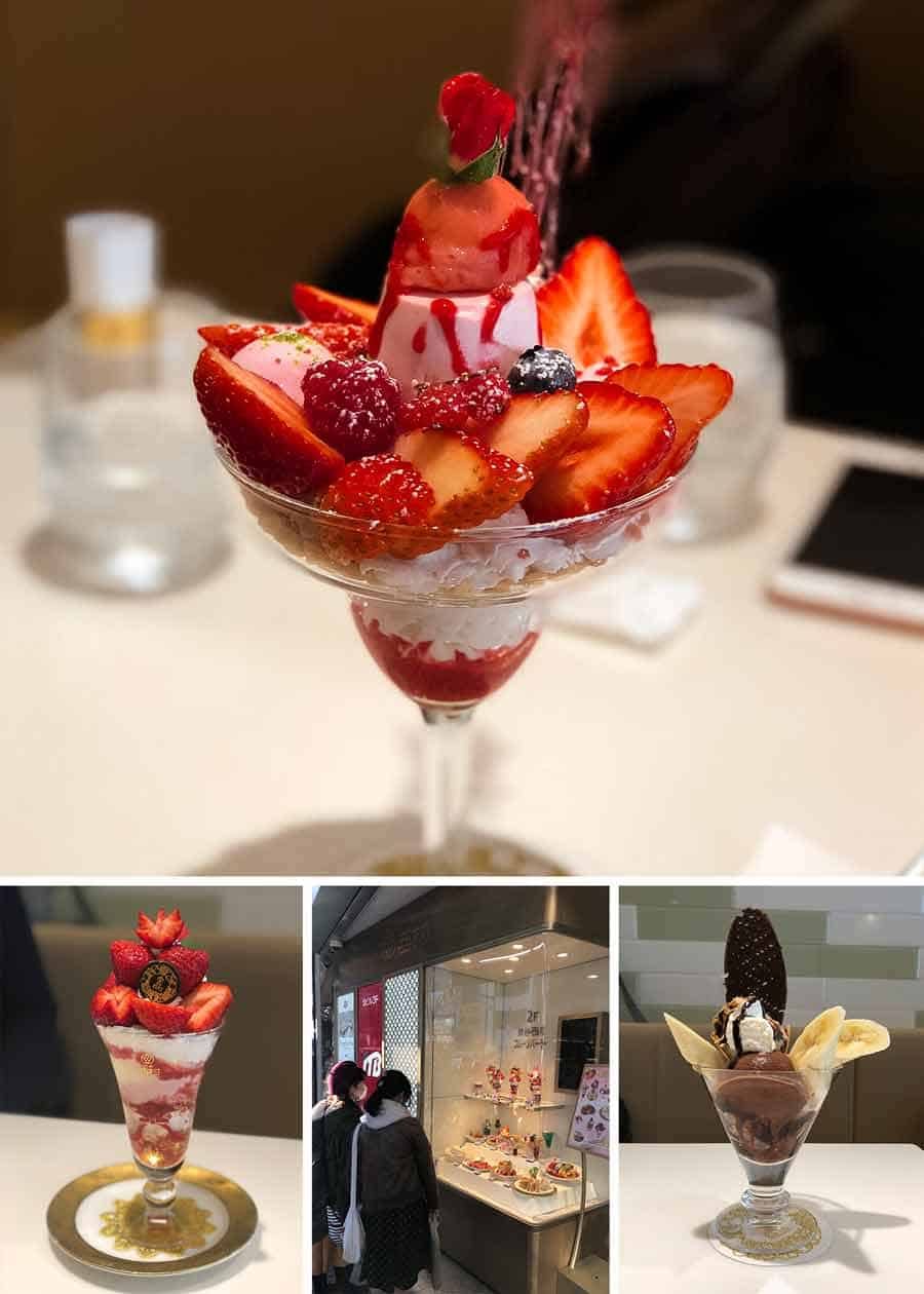 Shibuya parfait - Nishimura Fruits Parlor 