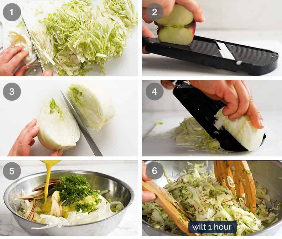 How to make No Mayo Coleslaw (Apple Slaw)