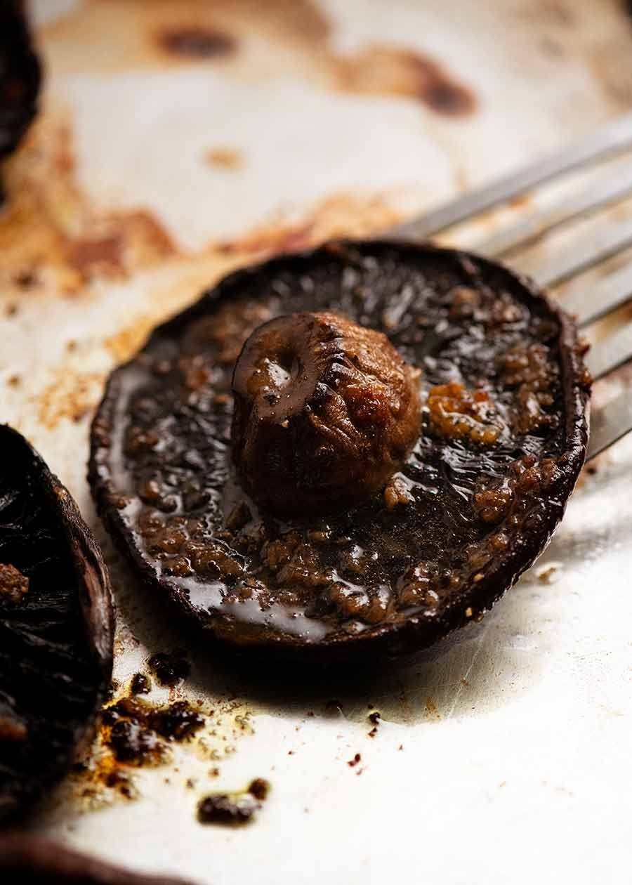 Roasted Mushrooms for Mushroom Burgers