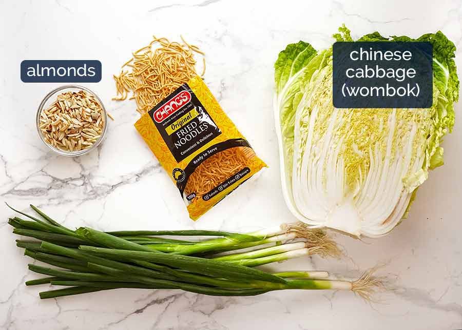 Ingredients in Chang's Crispy Noodle Salad