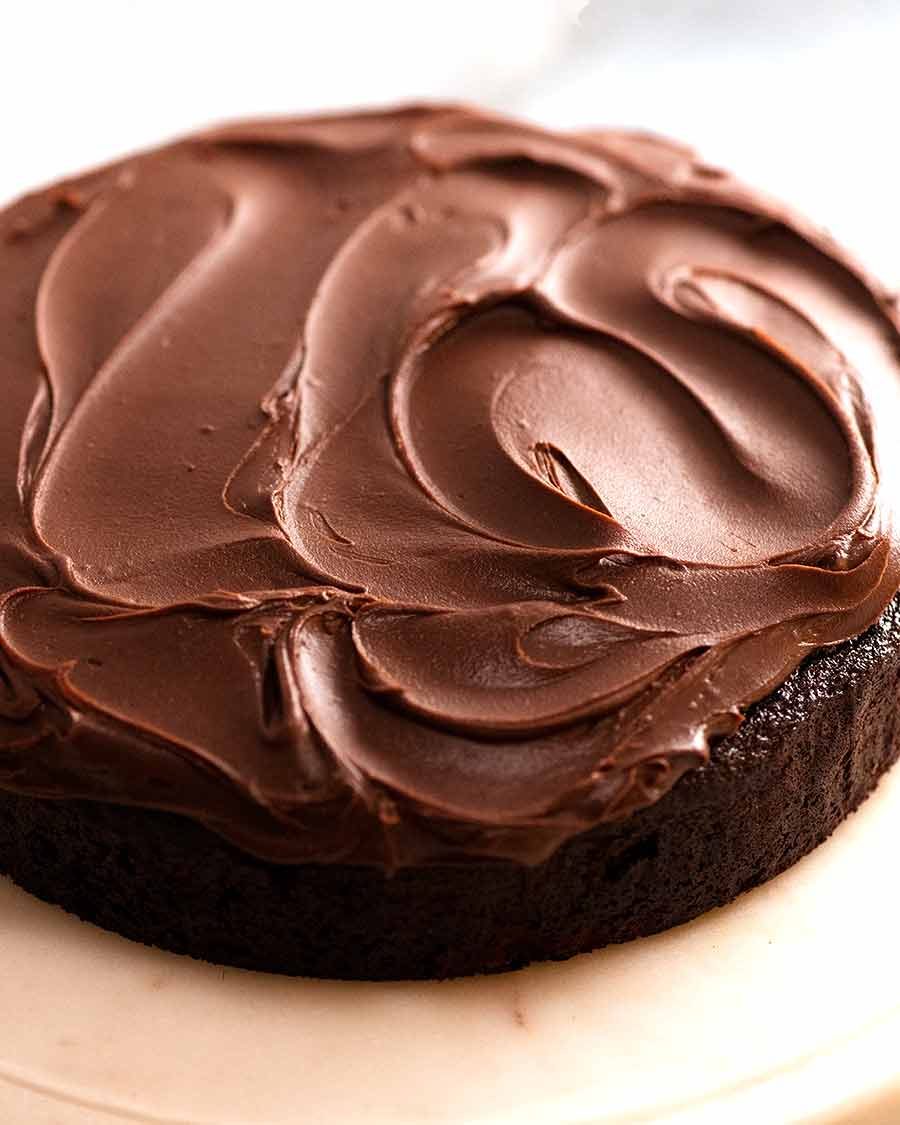 Chocolate Ganache Cake ready to be eaten