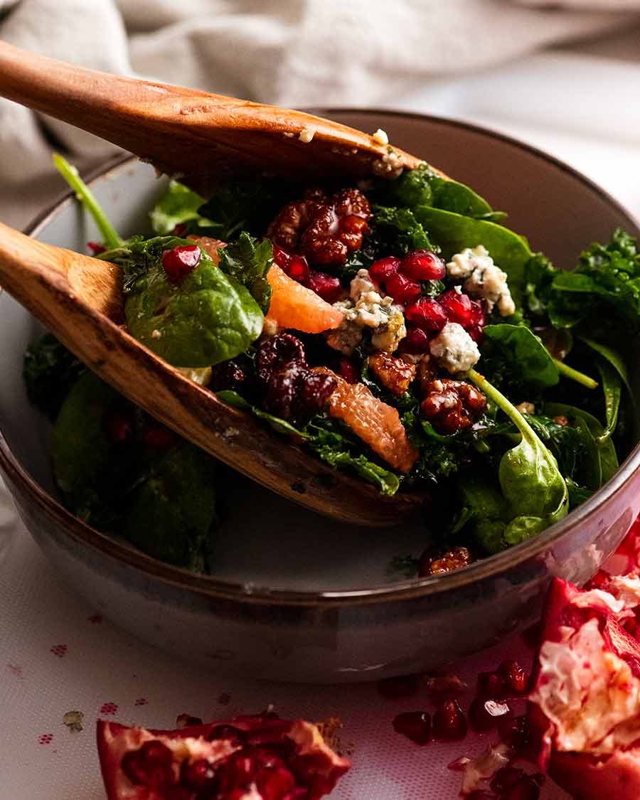 Serving Pomegranate Salad