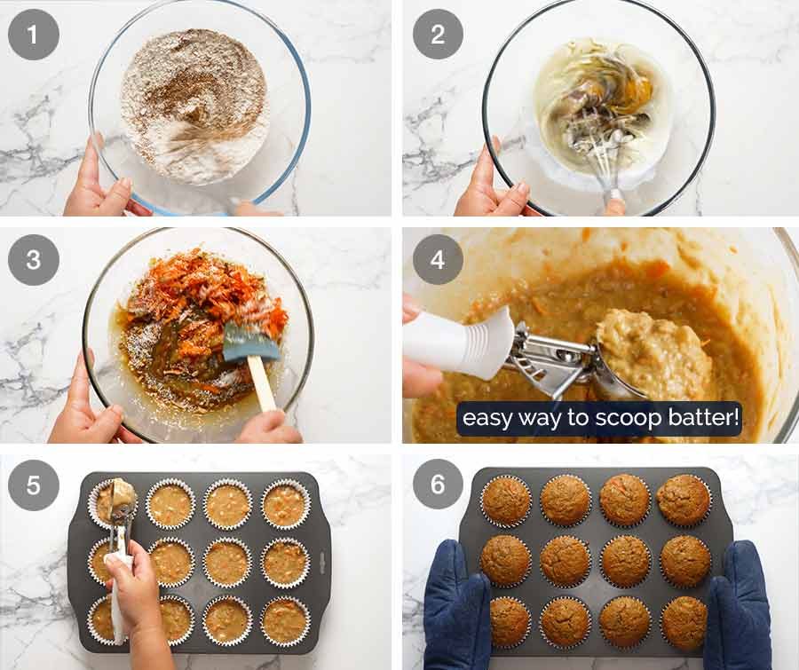 How to make Carrot Cake Cupcakes with Cream Cheese Frosting