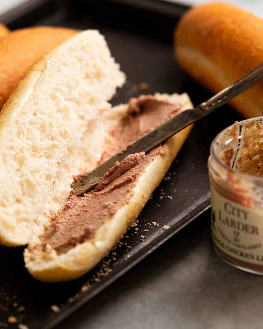 Crust bread roll for Chicken banh mi