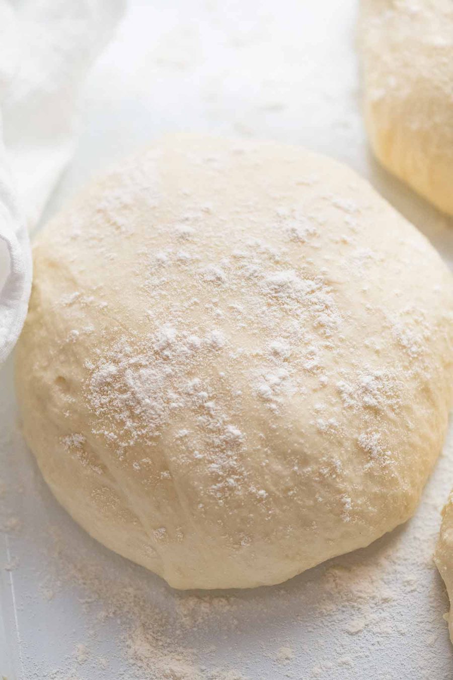 Ball of pizza dough