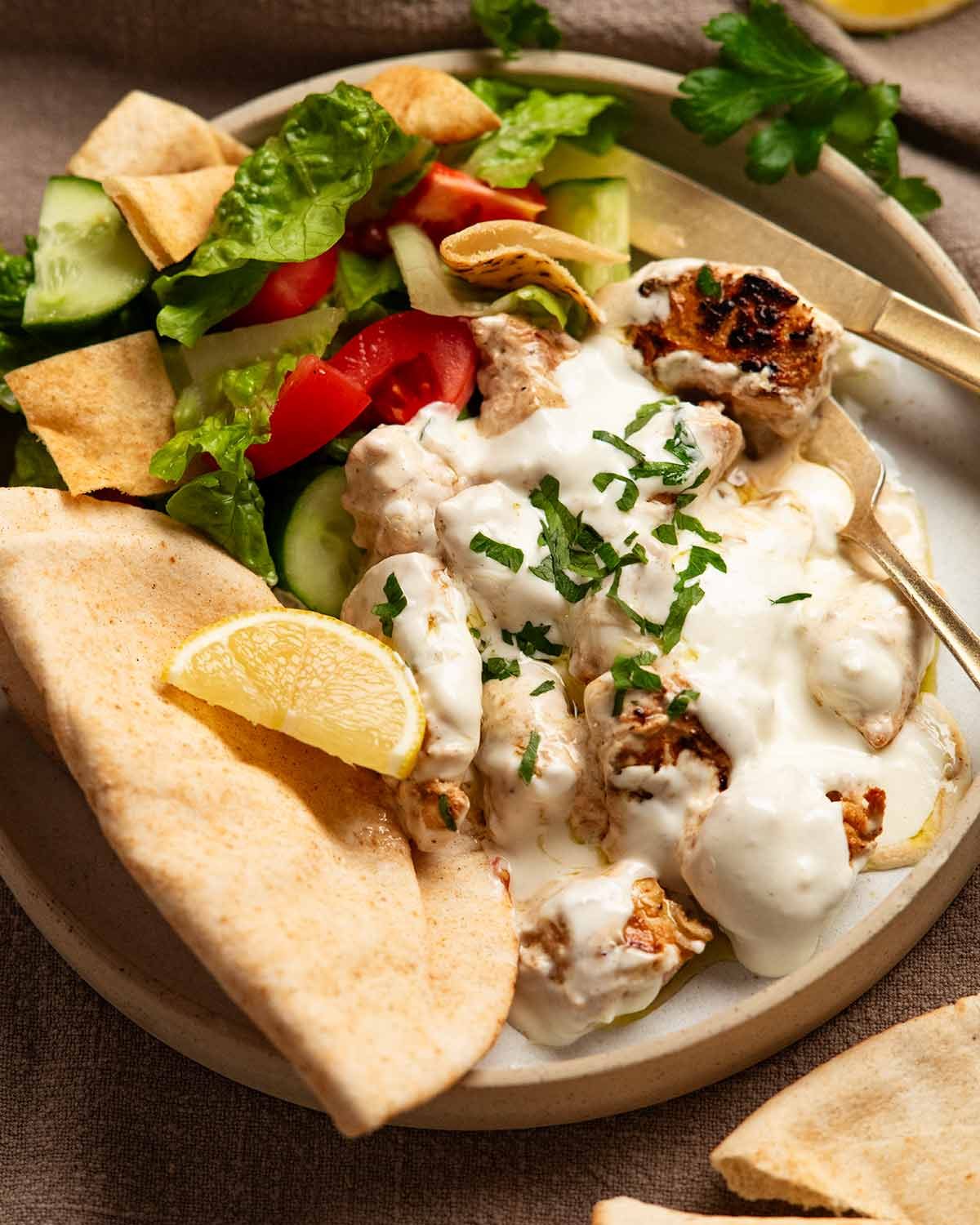 Lebanese Lemon Garlic Chicken - Al Aseel copycat