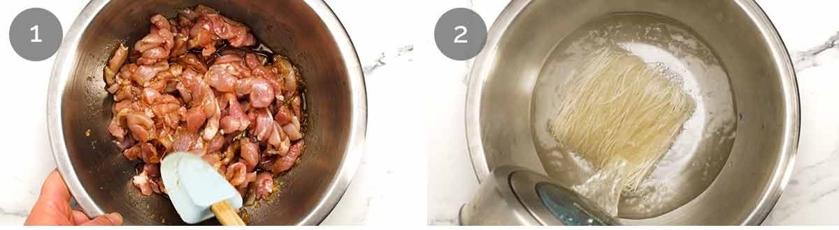 Lemongrass Chicken Rice Paper Rolls