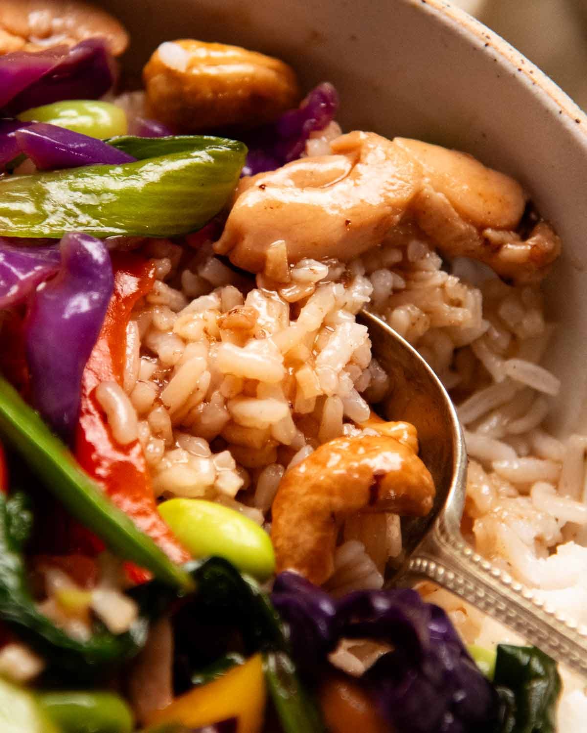 Rainbow Chicken Stir Fry