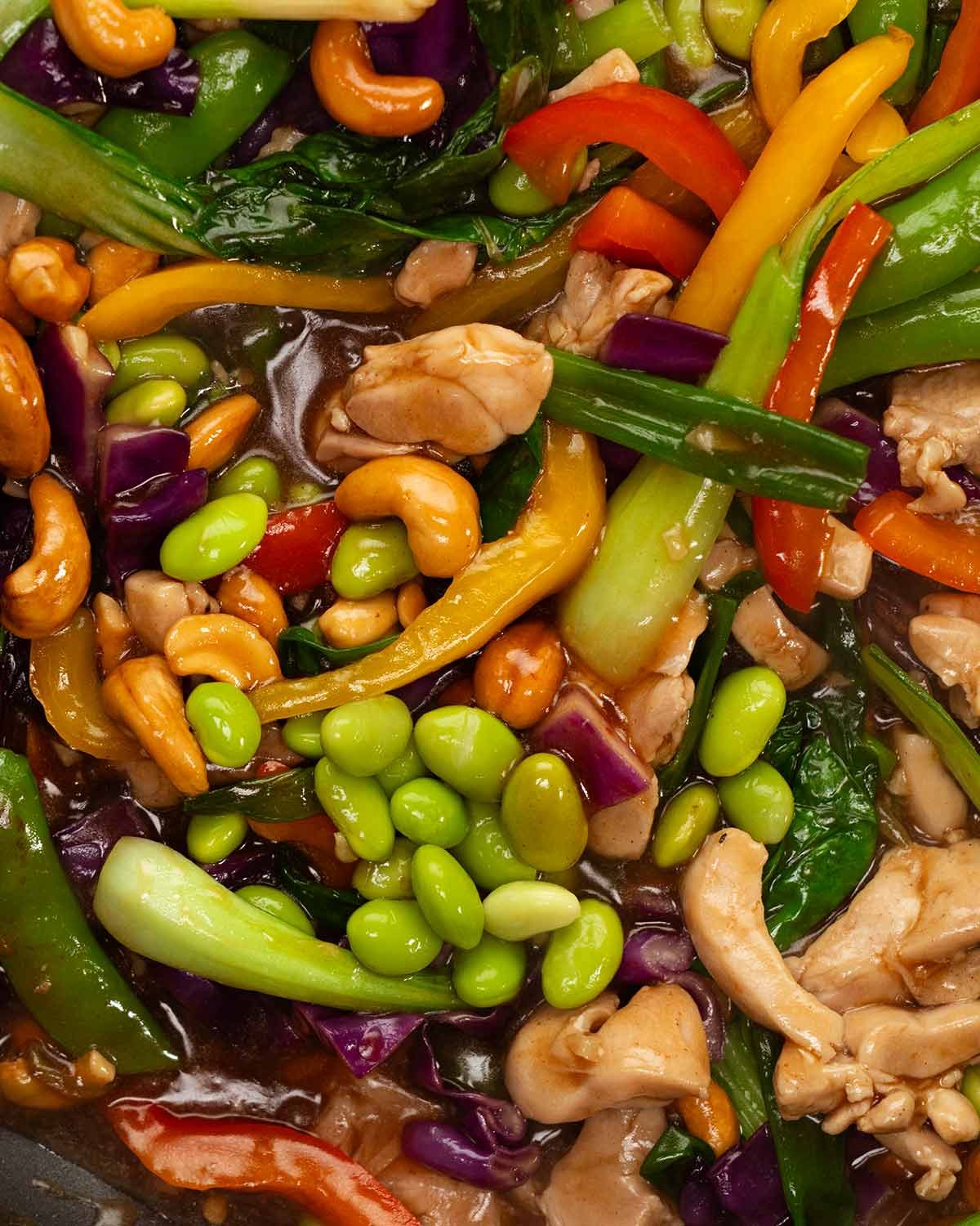 Rainbow Chicken Stir Fry