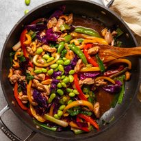 Rainbow Chicken Stir Fry