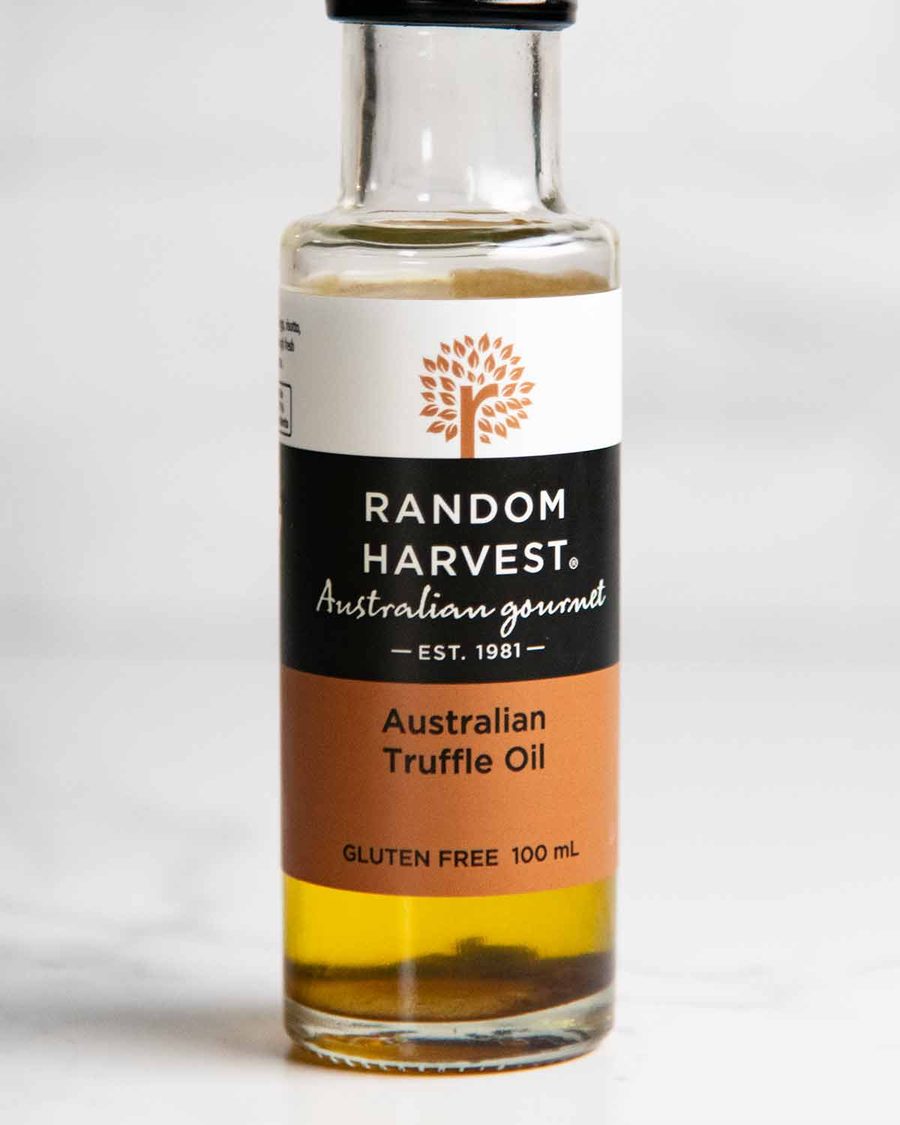 Mushroom tart truffle oil