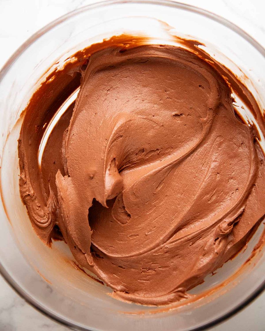 Birthday cake - vanilla sponge with my favourite chocolate frosting