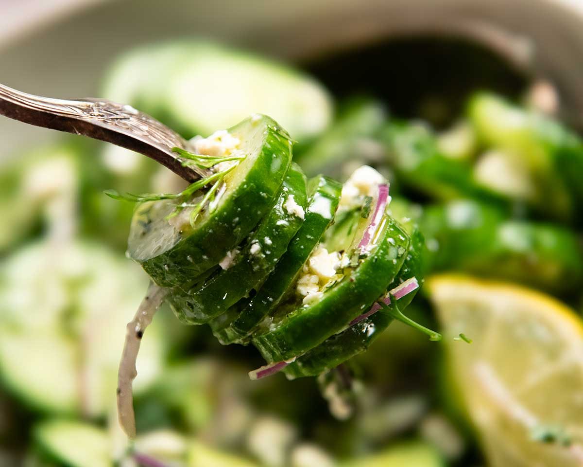 Mediterranean Cucumber Salad