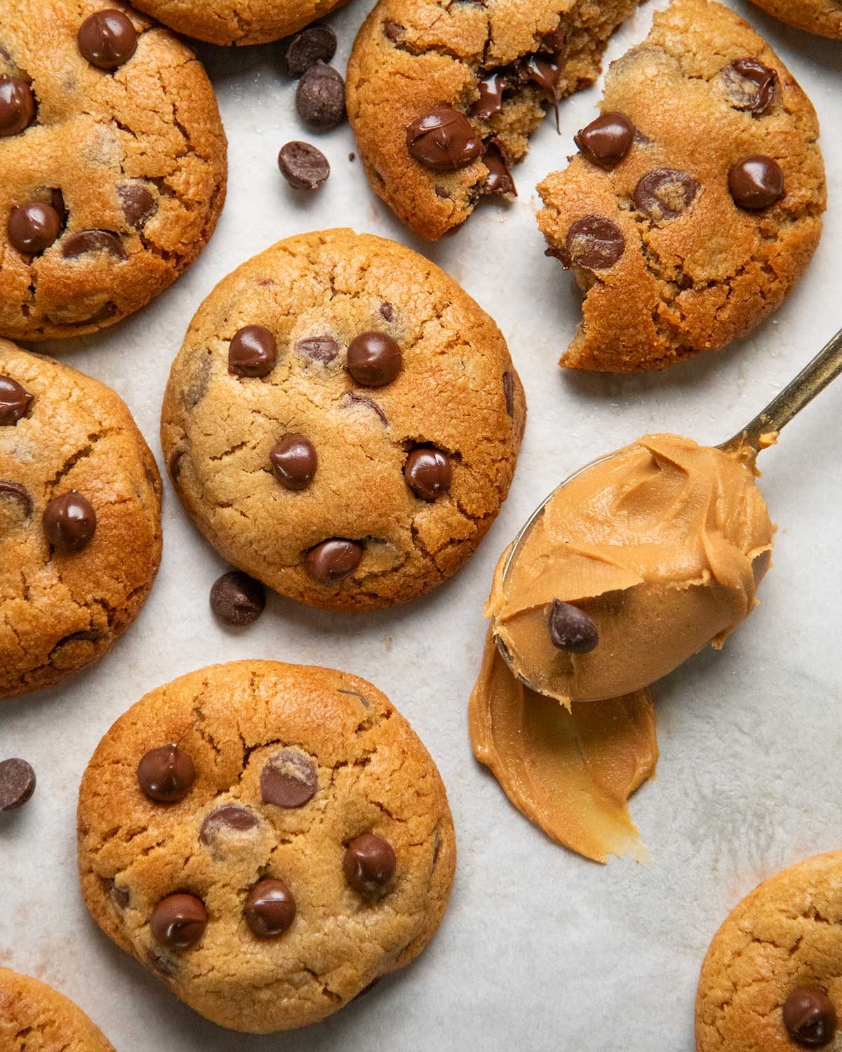 Choc Chip Peanut Butter Cookies